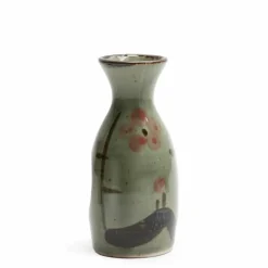 Mashiko Plum Oribe Sake Bottle Made in Japan