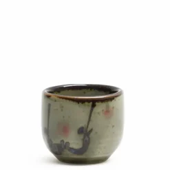 Mashiko Plum Oribe Sake Cup Made in Japan