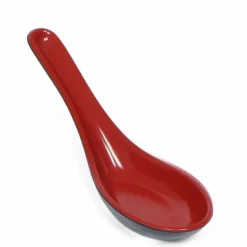 Melamine Soup Spoon - Red