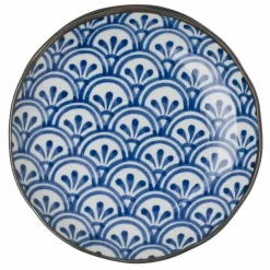 Monyou 6.5" Hana Seigaiha Plate