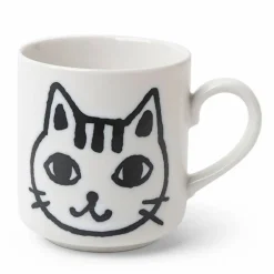 Mug Cat Face Sketch