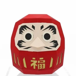 Paper Craft Daruma Red Small