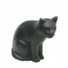 Paperweight Cat Black Sitting