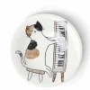 Piano Cat 6-1/8" Plate