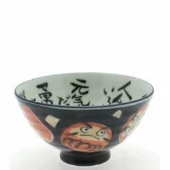 Rice Bowl Daruma Dark Blue