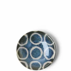 Rustic blue and brown tableware collection made in Japan available at Miya.