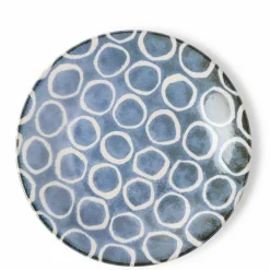 Rustic White Circles 11" Plate