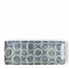 Rustic White Circles Rectangle Plate