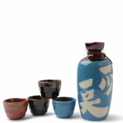 Sake Set Turquoise Issho Issho