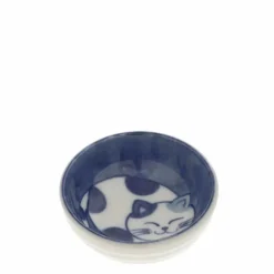 Sauce Dish Cat Nap Blue/White
