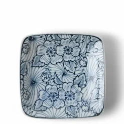 Sauce Dish 3" Sq. Garden Bloom