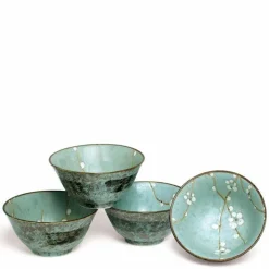 Spring Blossoms Flared Bowl Set at Miya