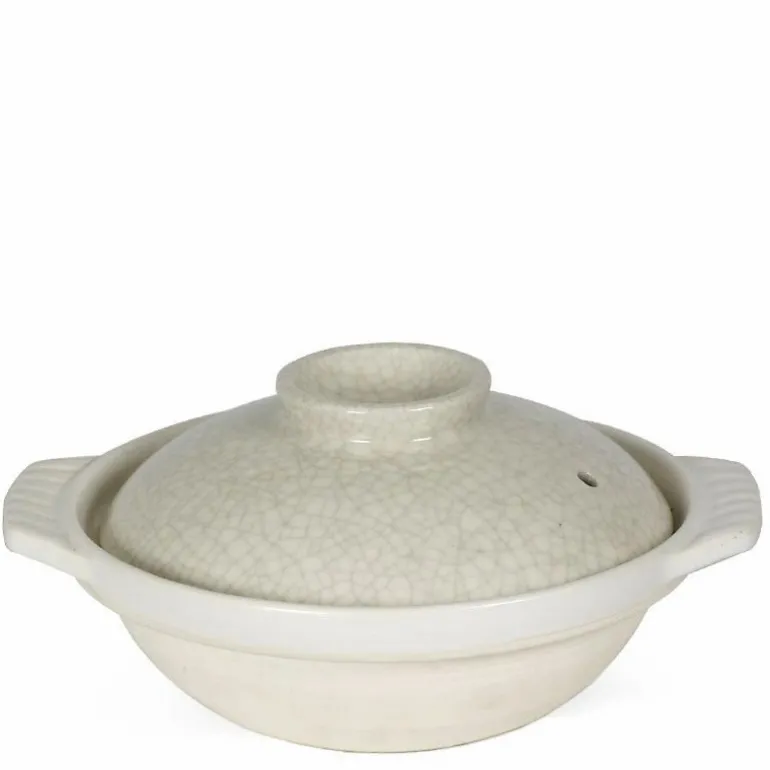 Sumi Kannyu White Donabe Casserole, 34 Oz.