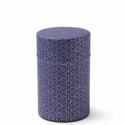 Tea Canister Purple/Gold Hemp