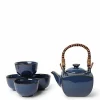 Tea Set Namako Blue Square
