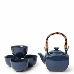 Tea Set Namako Blue Square