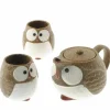 Tea Set Owl Brown