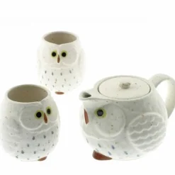 Tea Set Owl White