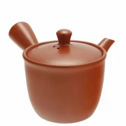 Teapot Kyu Tokoname Red Conical