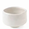 White matcha tea bowls cups available at Miya made in Japan.
