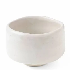 White matcha tea bowls cups available at Miya made in Japan.